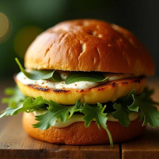 Halloumi slider with harissa yoghurt