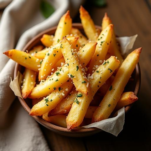 Truffle parmesan fries